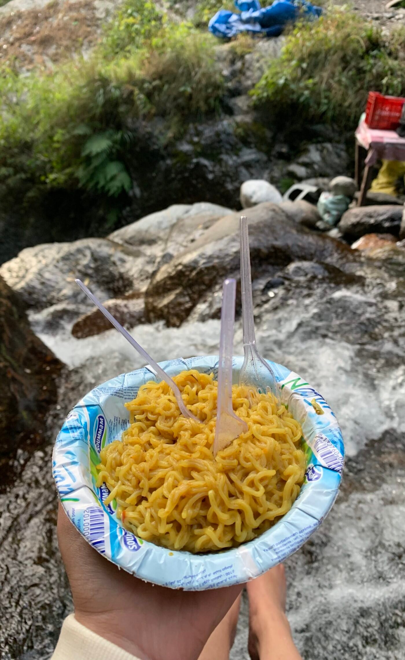 Maggie at Bangoru Waterfall by Kahan Jau